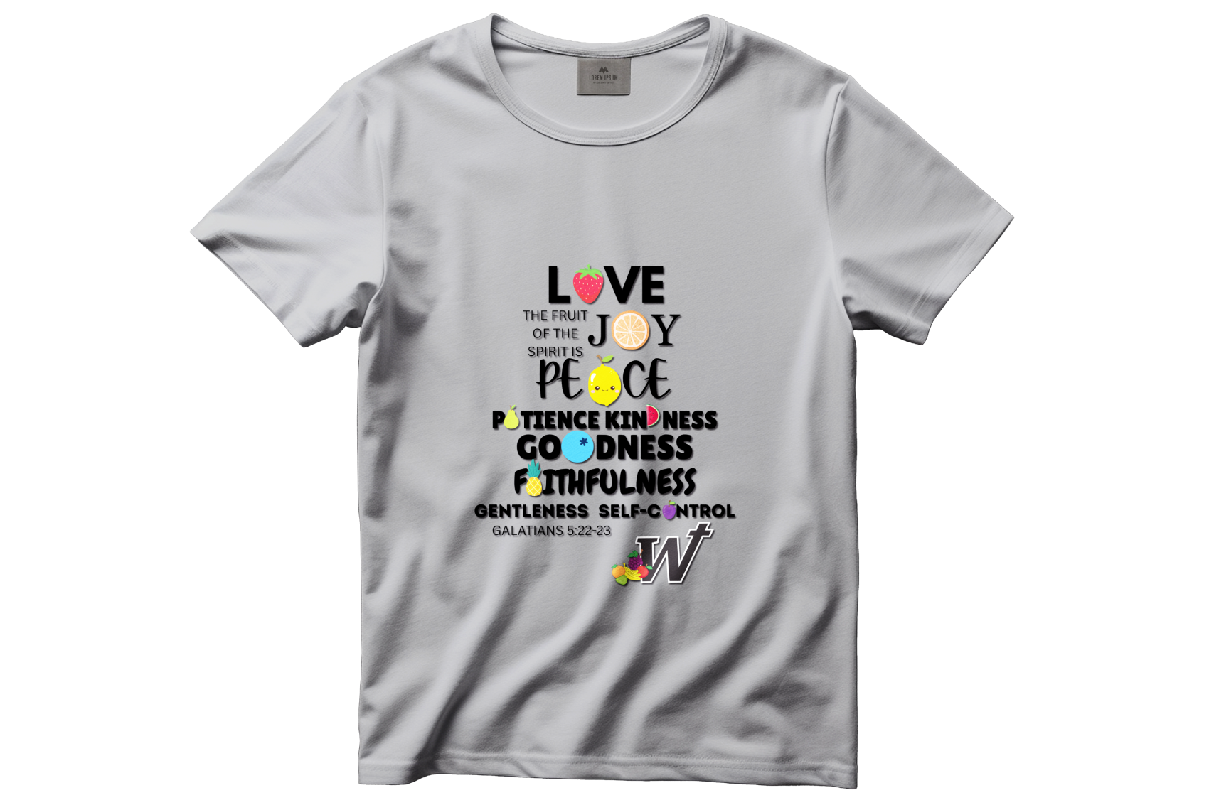 Gray Wildcats Love Joy Peace Quote