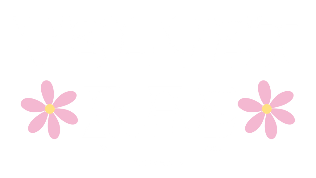 Two pink flowers with yellow centers on a white background